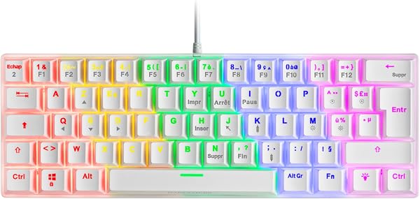 Mars Gaming MKULTRA, Langue Français, Clavier Mécanique Noir RGB, Compact 96%, Switch Outemu SQ Rouge - 5