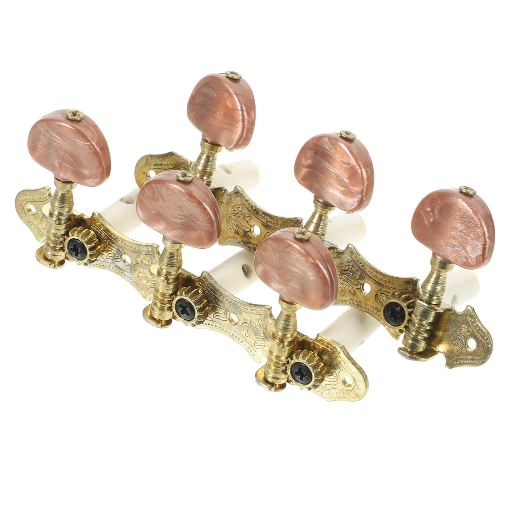 BESPORTBLE Rows Guitar Tuning Pegs for Folk Electric Guitars Durable Instrument Parts with Accurate Tuning Agate Heads