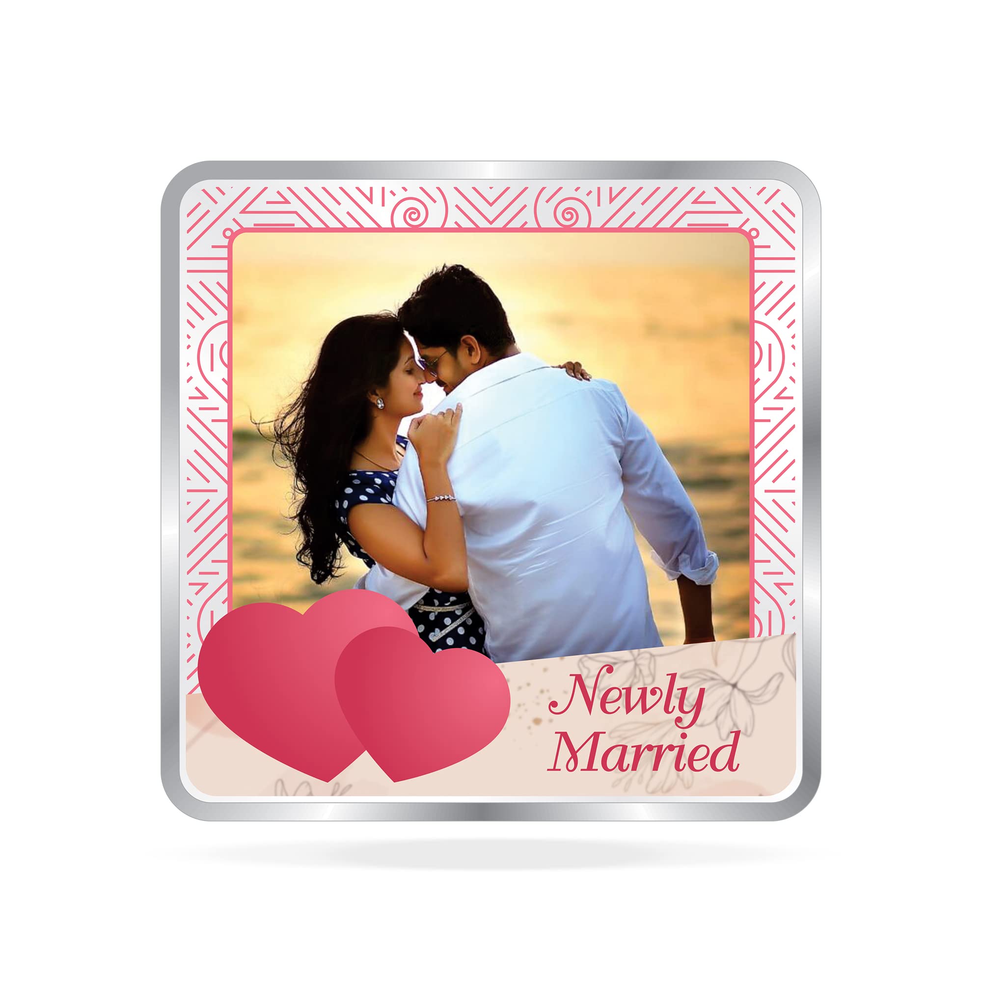 Precious Moments BIS Hallmarked Personalised Newly Married Silver Square Coin 100 Gram 999 Pure ACPL (B09SZGHSDD) Amazon Price History, Amazon Price Tracker