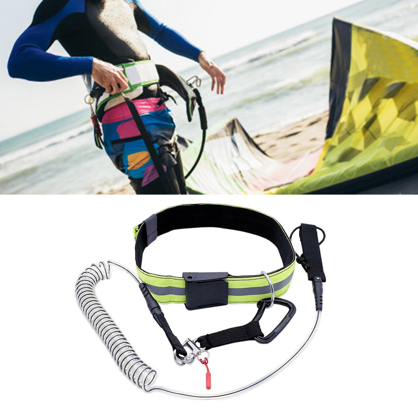 mioosho Surfing Leash with Comfortable Grip Handle for Kayak Surfboards Leash Paddleboard Leash for Water Sport Enthusiasts