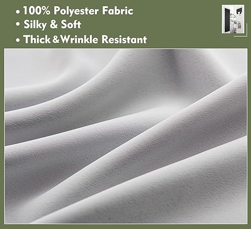 Miniatura 3 de PI Cortina opaca de velcro para puerta, privacidad con aislamiento térmico, cortina de puerta pequeña para aulapuerta corredizapuerta delantera, 1