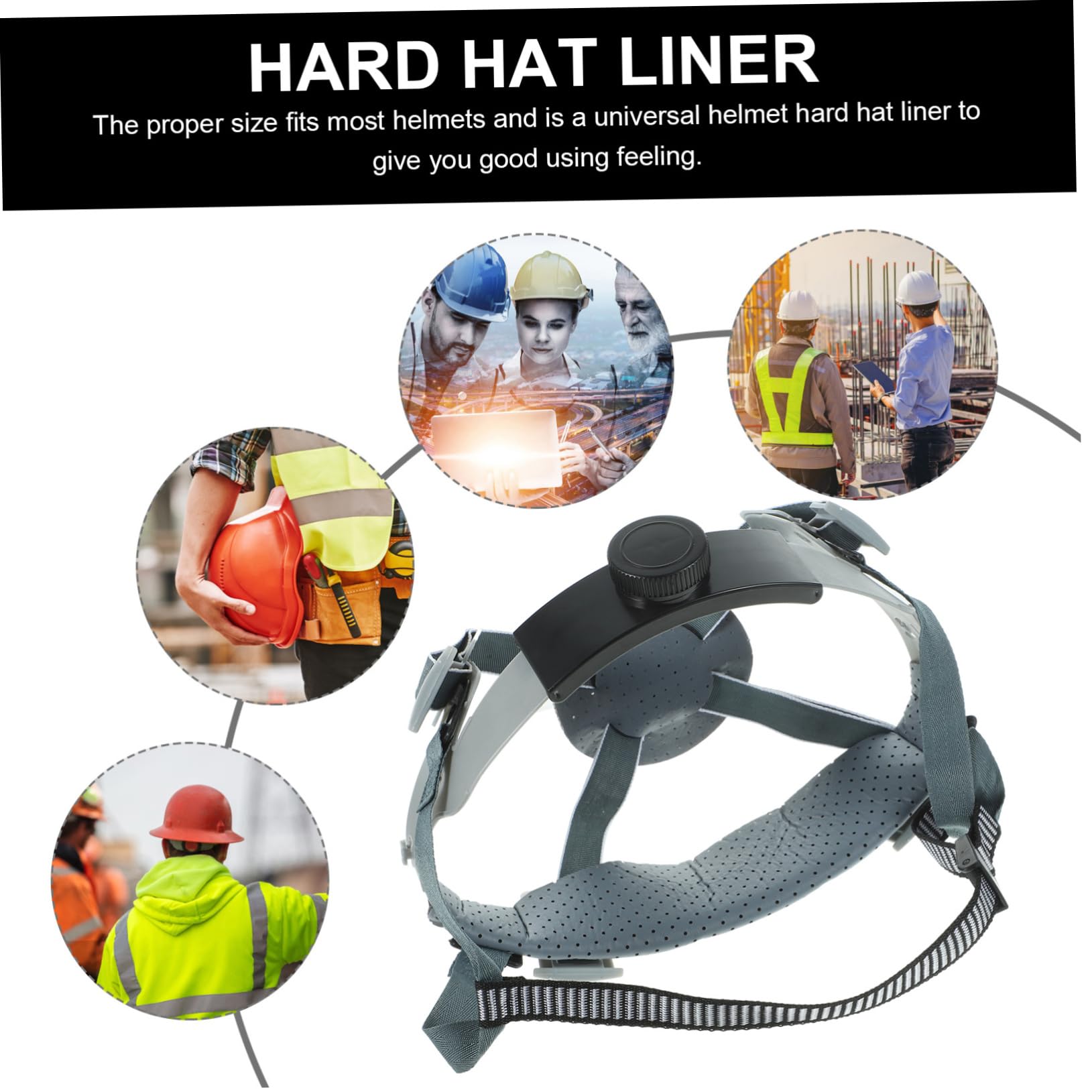 ABOOFAN 4 Pièces Doublure de Casque Accessoire de Casque de Chantier pour Protection Confort pour Chantiers Ateliers