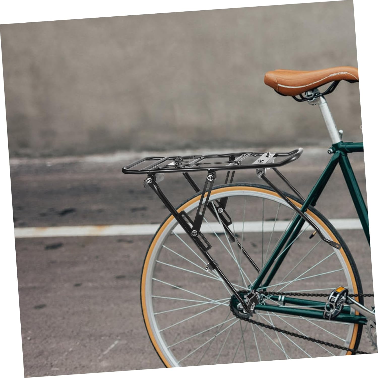 Lightweight Metal Bike Rear Rack Hollow Design for Easy Installation for Cycling with Durable Bike Backseat Supplies