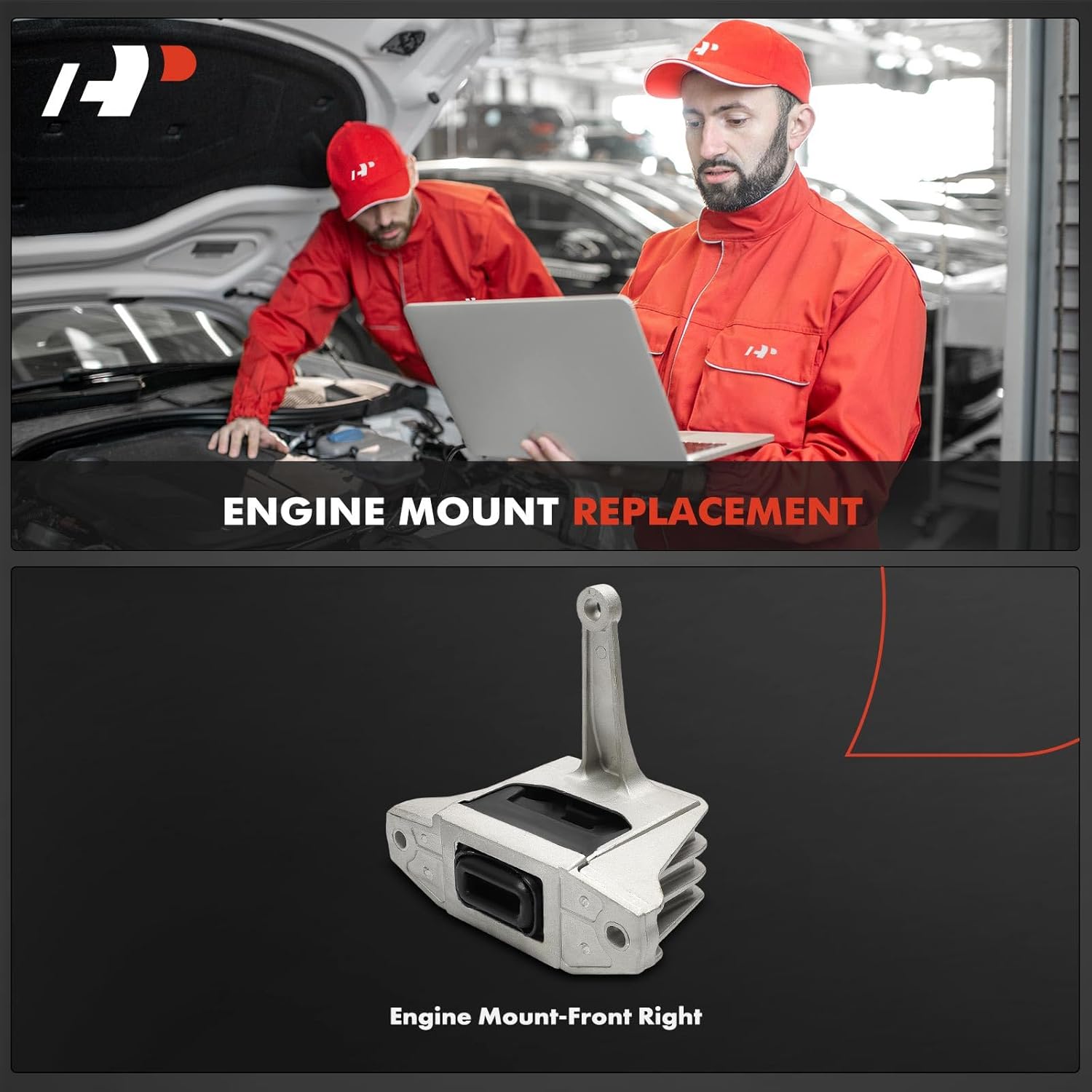 A-Premium Front Right Passenger Side Engine Motor Mount Compatible with Hyundai Elantra 2017-2020, Elantra GT 2018-2020, 1.6L