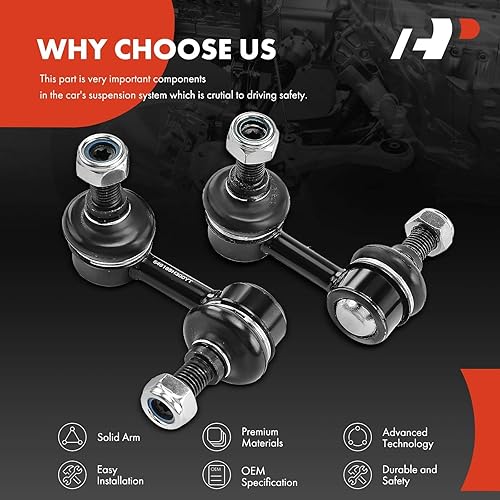 Miniatura 5 de A-Premium 2 x Kit de eslabones de barra estabilizadora delantera compatible con Nissan X-Trail 2005-2006