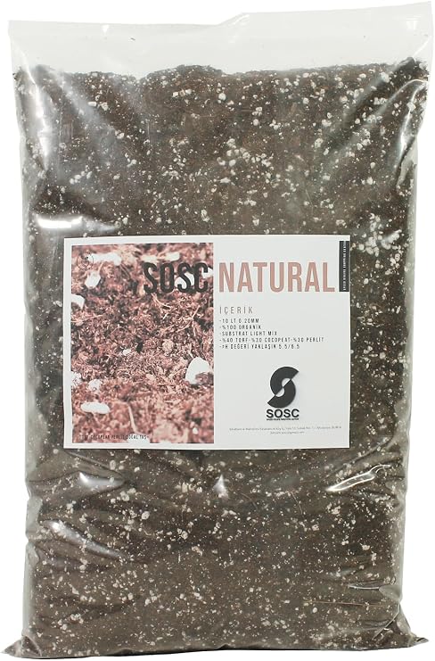 SUBSTRATE LIGHT MIX Imported Sphangum Peat Cocopeat Perlite Special Mix Potting Mortar Flower And Plant Soil 10 LT