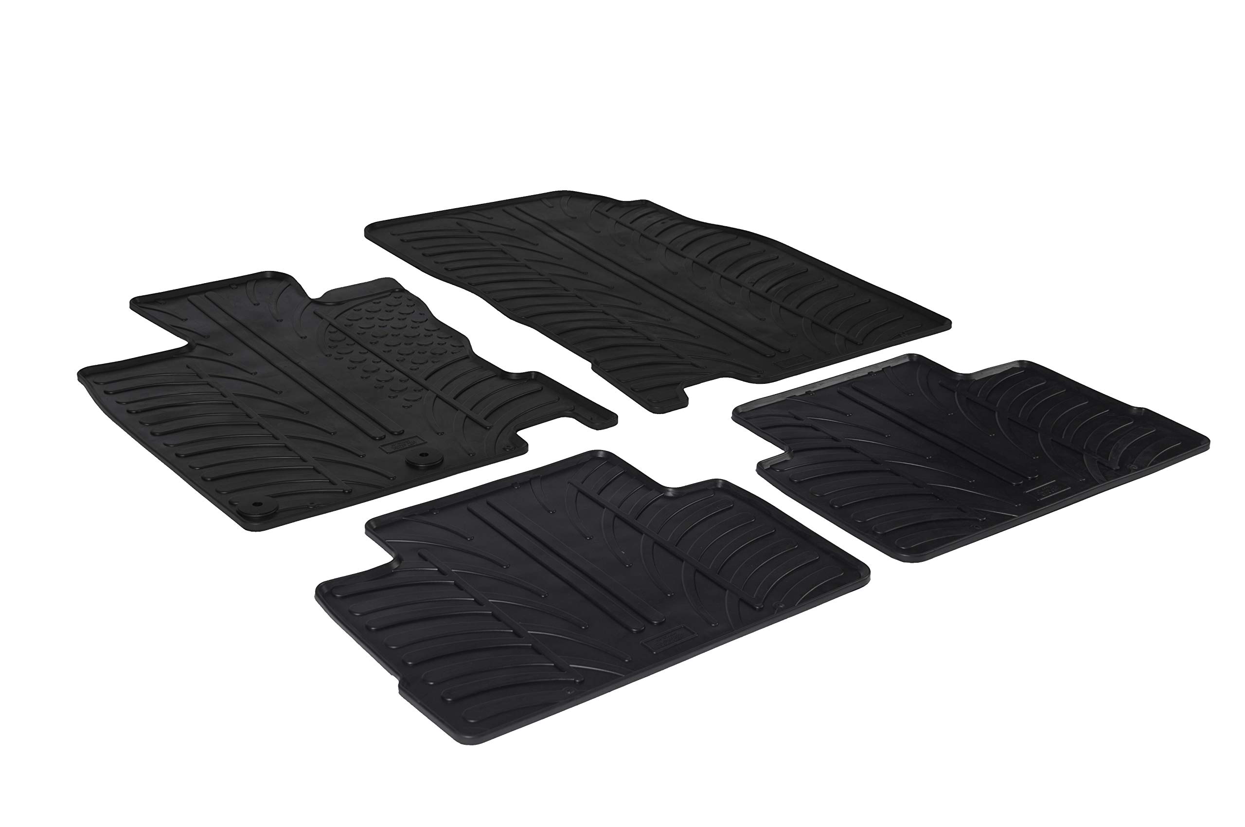 GledringUSA Custom Fit All-Weather Rubber Floor Mats for Nissan Rogue Sport 2014-2020 - No Trimming Needed.