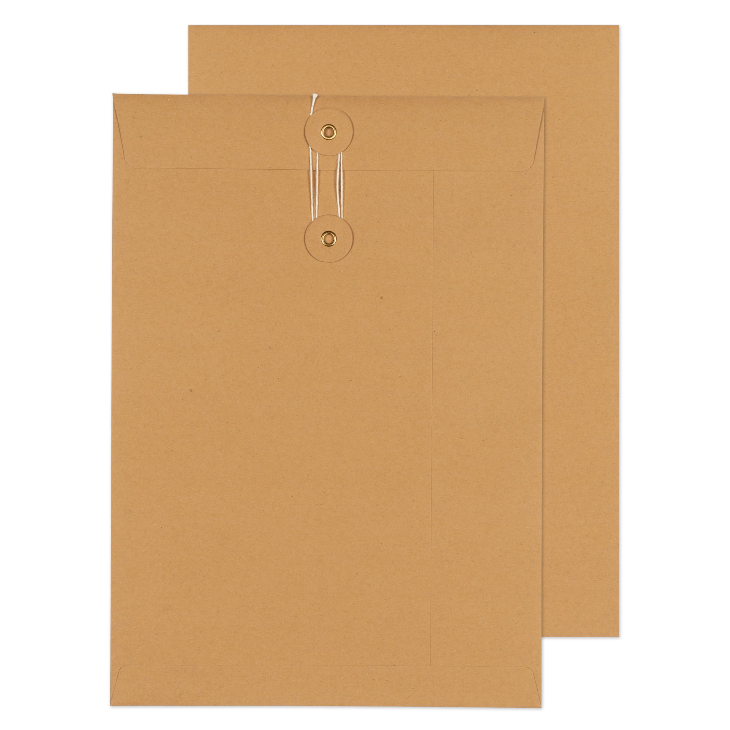 Blake Senses - Manilla String and Washer Envelopes C4 (324 x 229mm) - Pack of 100 Qty - Premium Quality 180 GSM - Document Mailer - Manilla Envelopes with String - Office & Business Supplies (SW725)