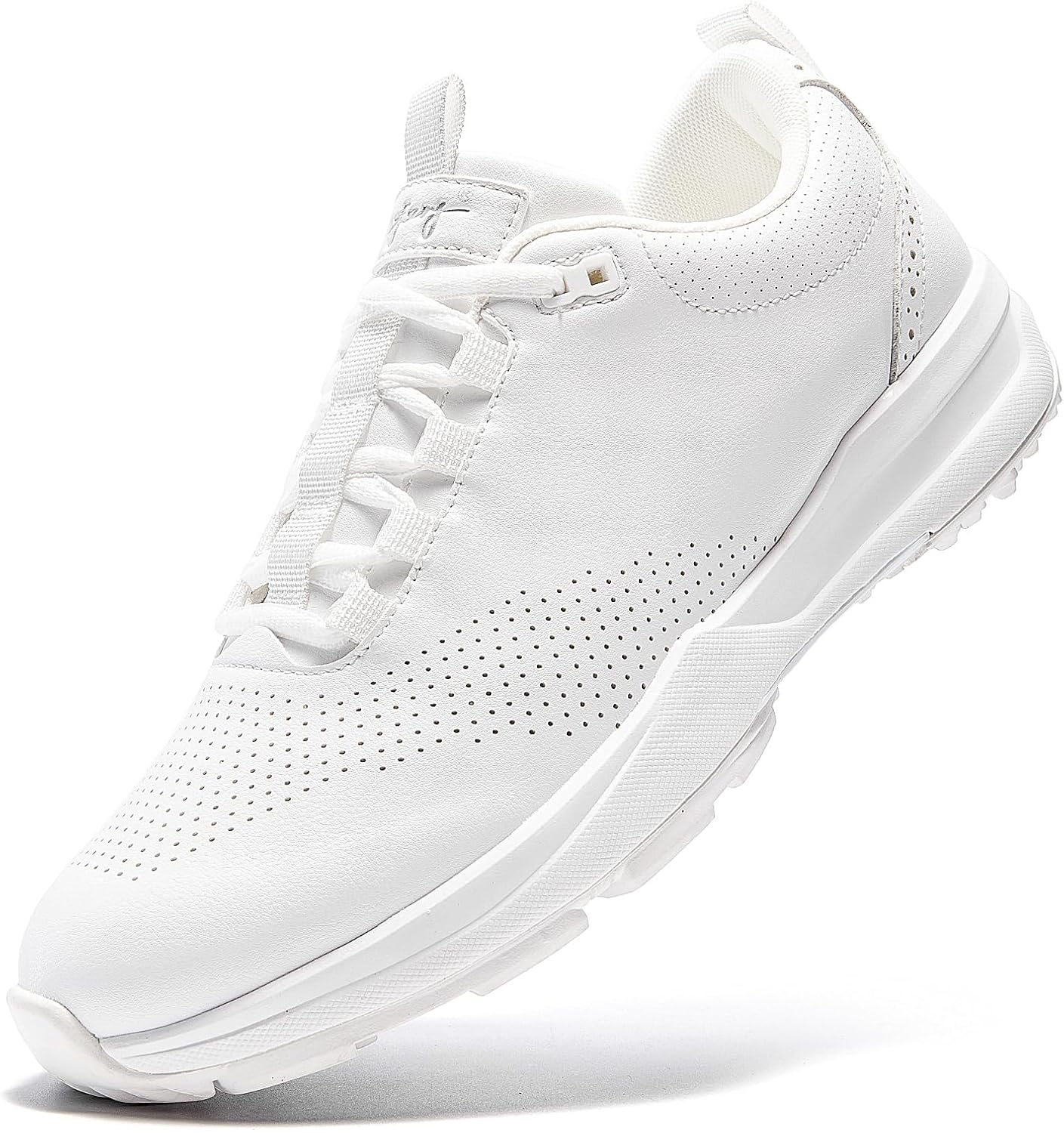UOFEIY Men's Golf Shoes Professional Outdoor Water Resistant Spikeless Golf Sneakers Walking Training Travel