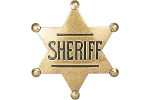 Pink Star Sheriff Badge for Kids Adults Party Favors