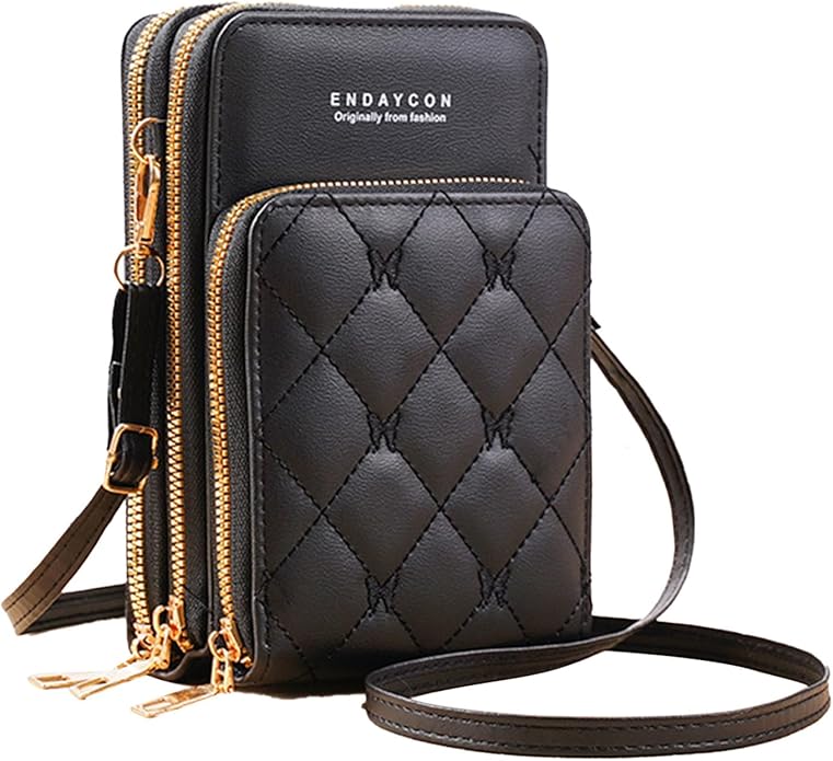 Endaycon Crossbody for Women, Trendy Small Phone Purse with Secure Card Slots, Lightweight Card wallet