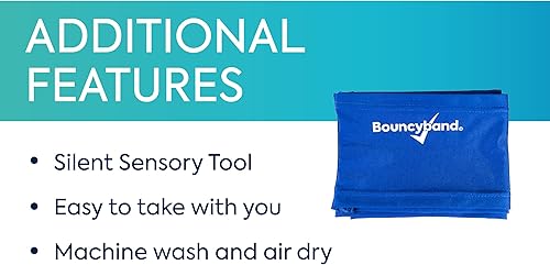 Miniatura 6 de BouncyBand - Herramienta de enfoque de banda elástica, banda de resistencia de 30 pulgadas para niños que se estira a más de 46 pulgadas,