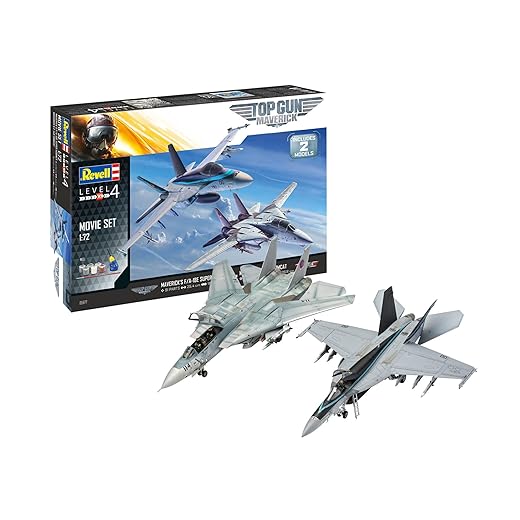 Revell RV05677 5677 Top Gun 2 Movie Set Zubehör, Unlackiert, Mittel
