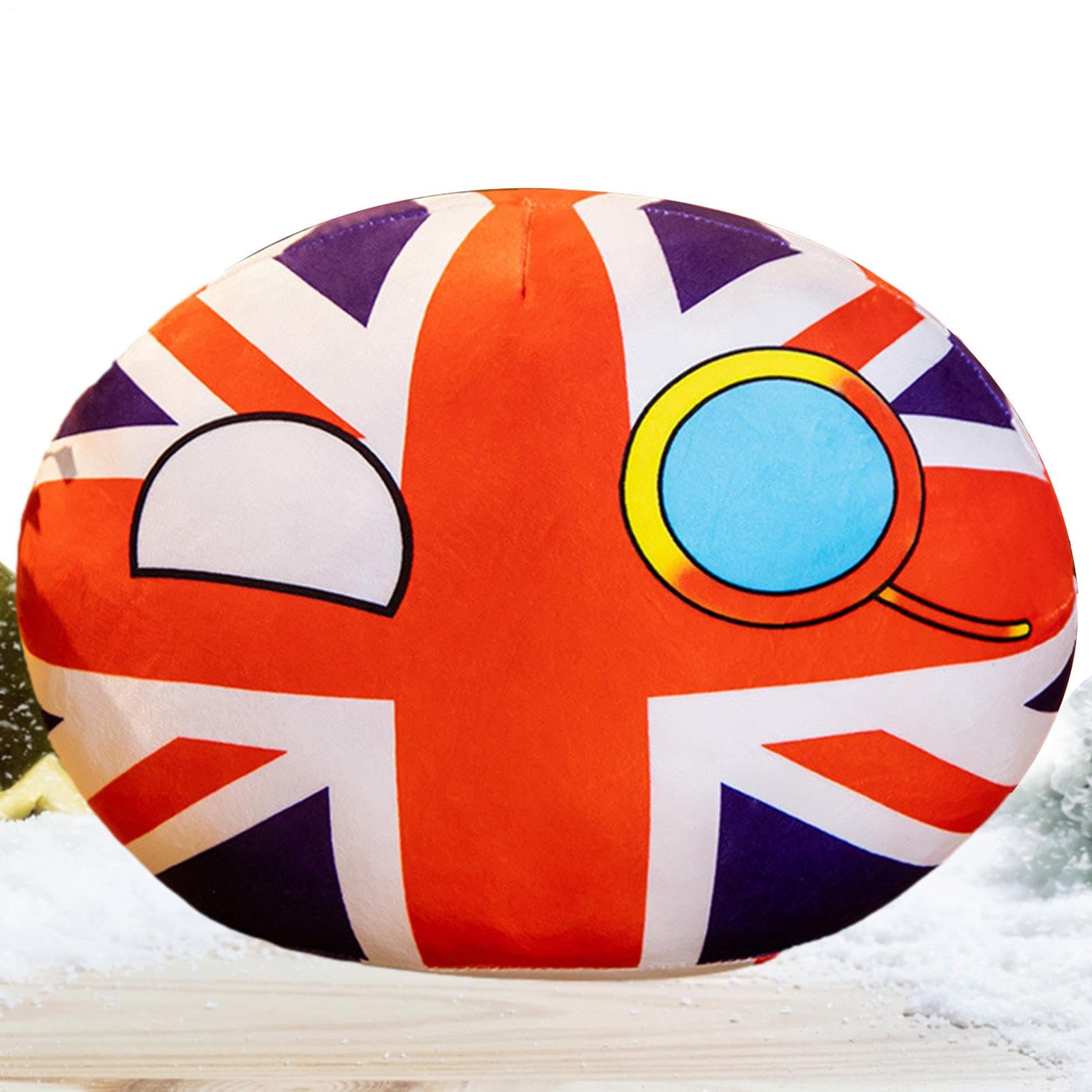 Generisch Countryballs Juguetes de Peluche, Juguetes de Pelota Nacional Rellenos, Cojines Decorativos para decoración del hogar, Juguetes de Regalo de Viaje