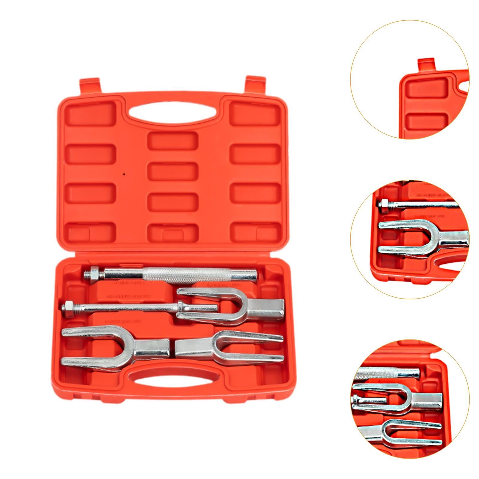 Zestaw 5 widelców do ogórków, drążek kierowniczy Reval, wytrzymały, lekki samochód ciężarowy, 1-1/8", 15/16", 11/16" z separatorem sworzni kulowych do furgonetki dostawczej
