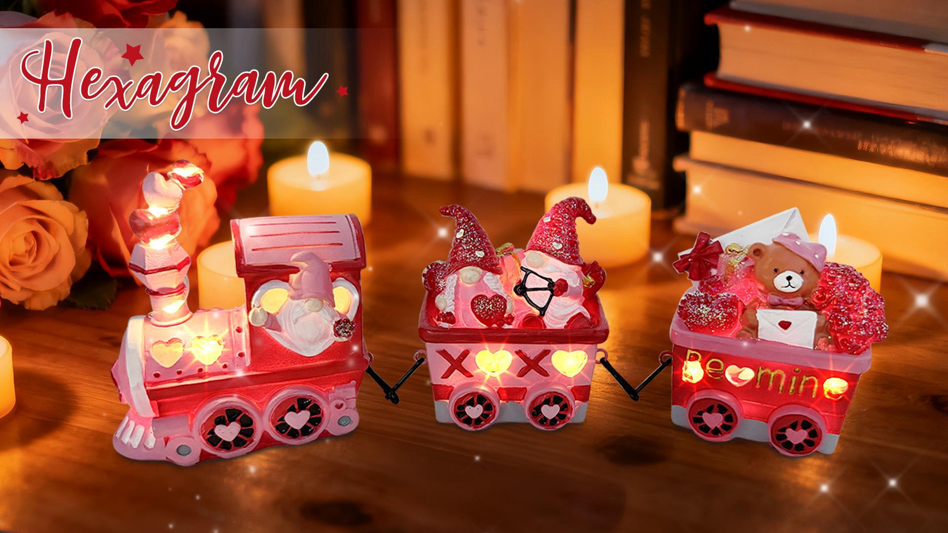 Amazon.com: Hexagram Valentines Day Decorations Indoor, Lighted