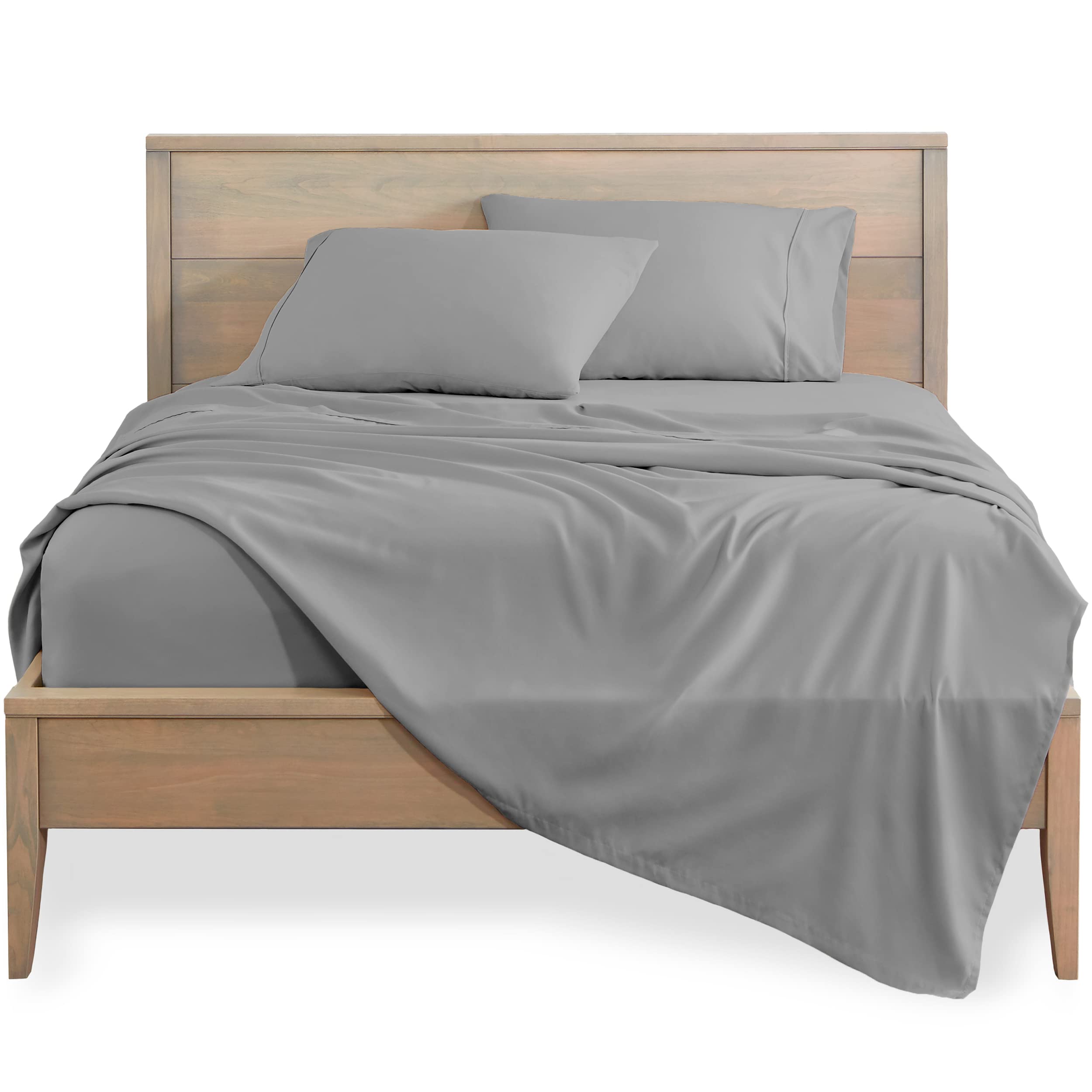 Bare Home Bed Sheet Set King Size - Premium 1800 Ultra-Soft Hydro-Brushed Microfibre Sheet...