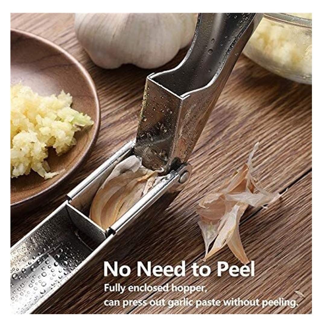 Knoblauch Helfer Knoblauchpresse Aus Edelstahl, Professioneller Knoblauchwolf, Leicht Zu Reinigen Küchen Kochen