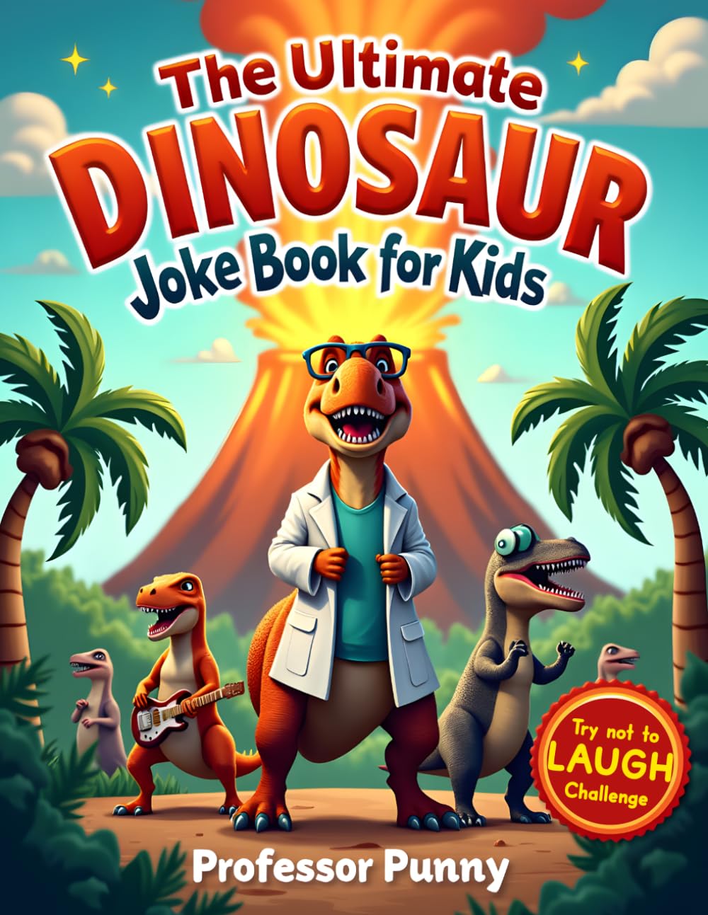 The Ultimate Dinosaur Joke Book for Kids: Professor Punny’s Prehistoric Collection of Roaring Riddles, Dino Puns, and Fossil Funnies for Ages 6-12