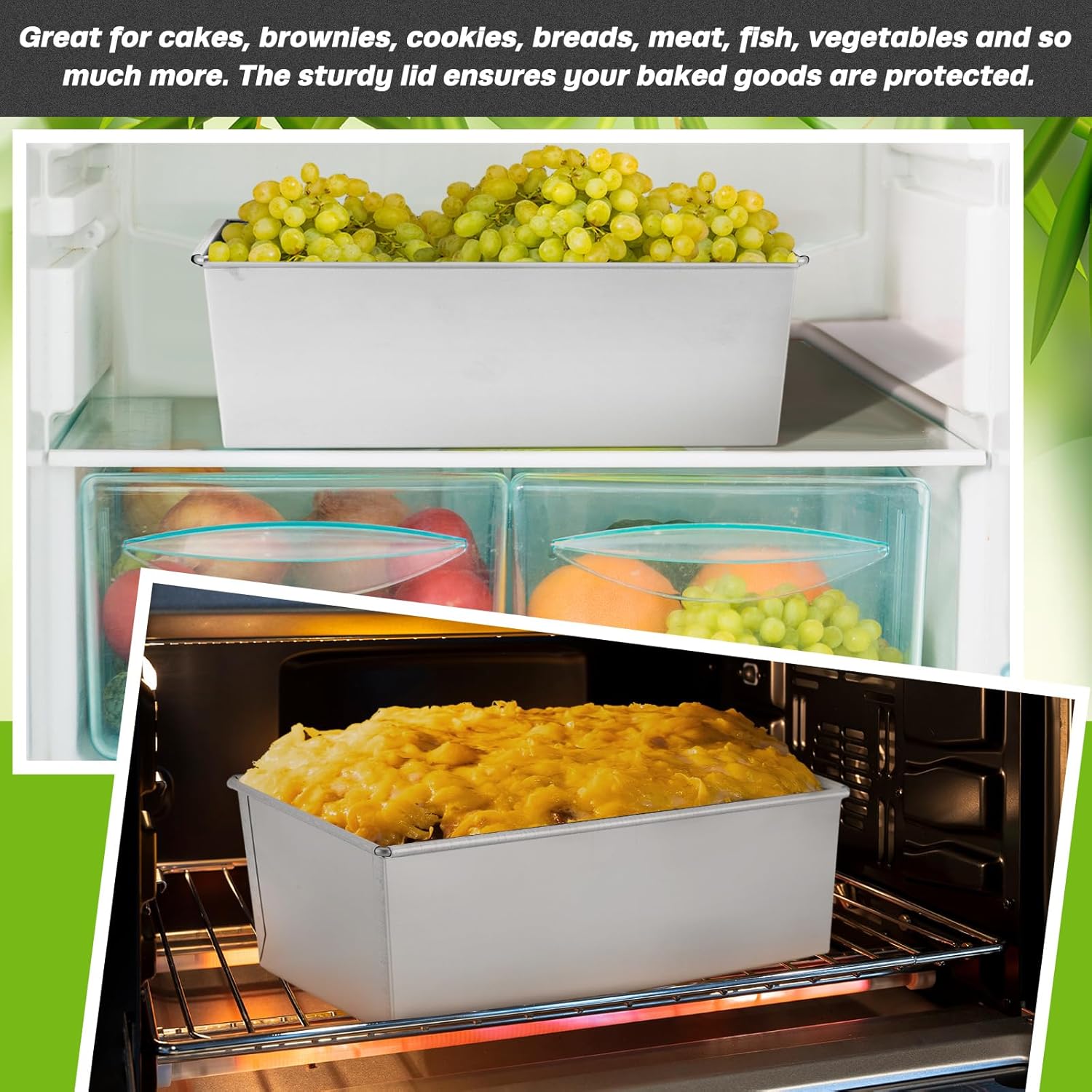 2 Pcs Nonstick Loaf Pan, 7 x 3 x 2.36 Inch Small Loaf Pans for Baking Bread Stainless Steel Rectangle Baking Bakeware for Breads Casseroles Vegetables Dishwasher Safe - Image 3