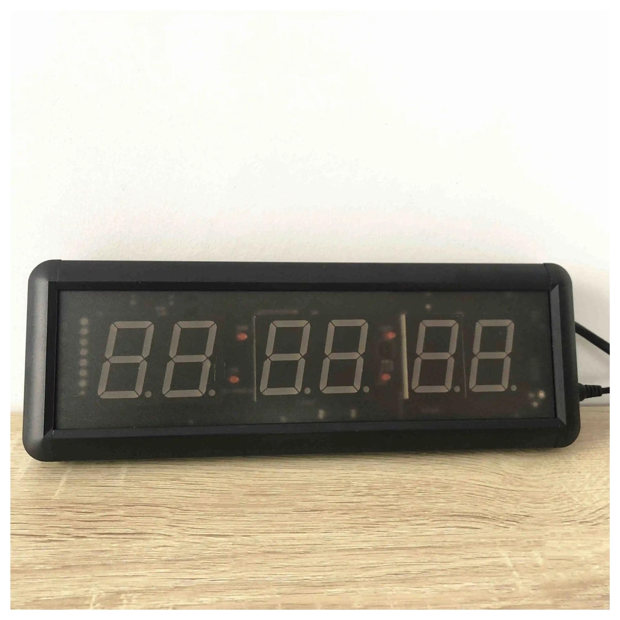Cronómetro con botón LED de 1,5 pulgadas (29 cm), cuenta regresiva, reinicio, temporizador for juegos escolares con control remoto Control sencillo(10cm big button)