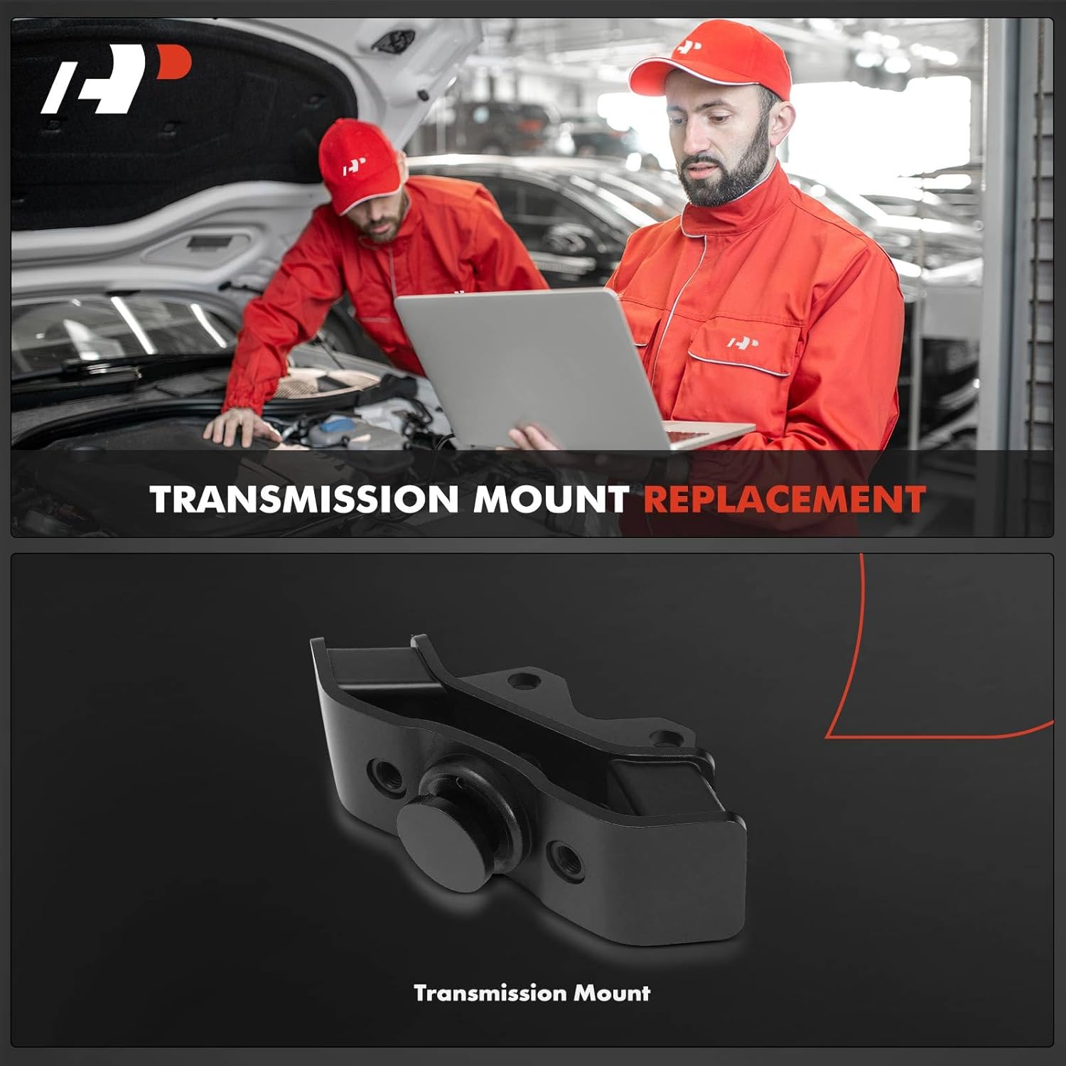 A-Premium Transmission Mount Compatible with Dodge Ram 50 1987-1989 2.0L 2.6L, Ram 50 1990-1993 2.4L & Mitsubishi Mighty Max 1987-1996, Montero Sport 1997-2004, RWD