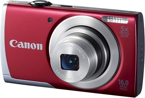 Miniatura 7 de Cámara digital PowerShot A2500 16.0 Megapíxeles con zoom óptico de 5x y grabación de video HD 720p. plateado,Negro -,Rojo