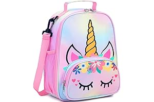 BTOOP Kids Lunch Bag Insulated Unicorn Lunch Box Cute Toddler Thermal Meal...