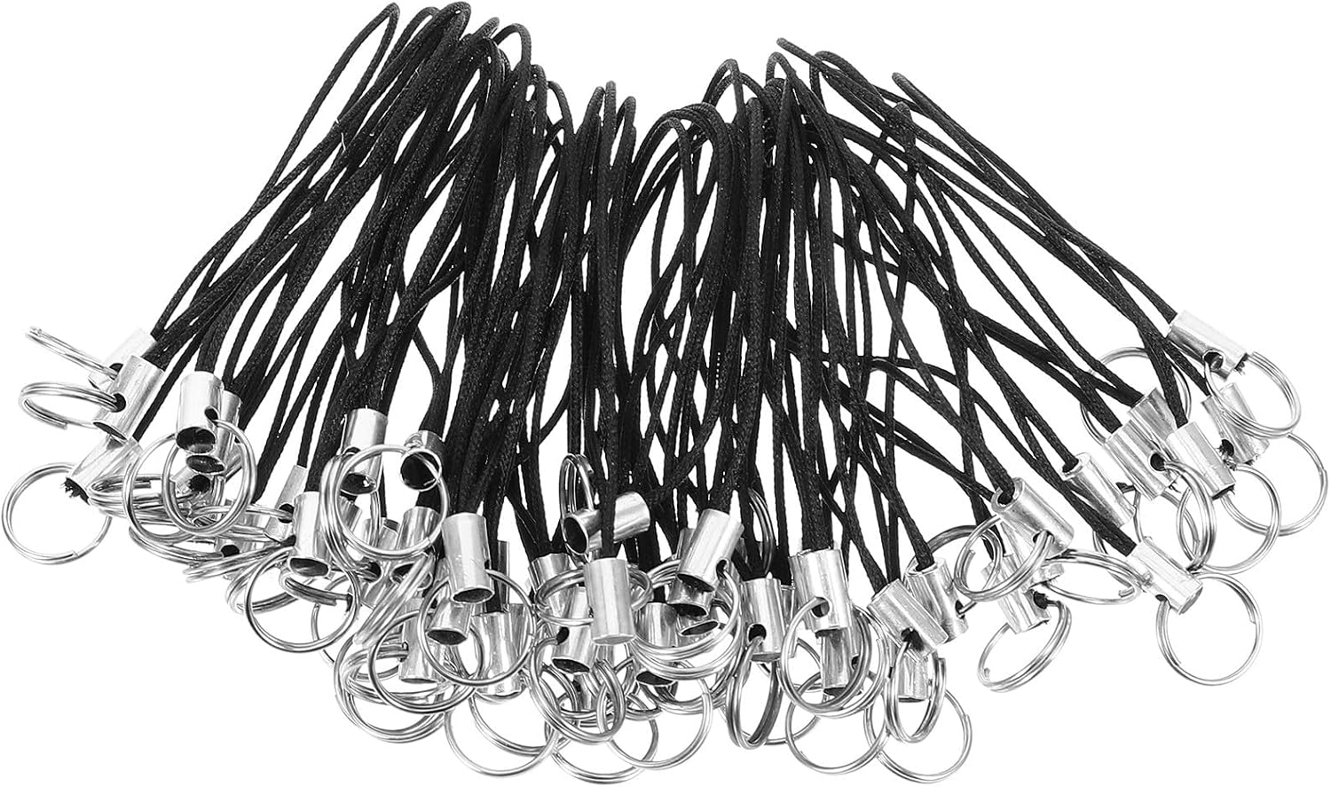 Didiseaon Mobile Phone Lanyards 100pcs Nylon Metal Strap for Dolls
