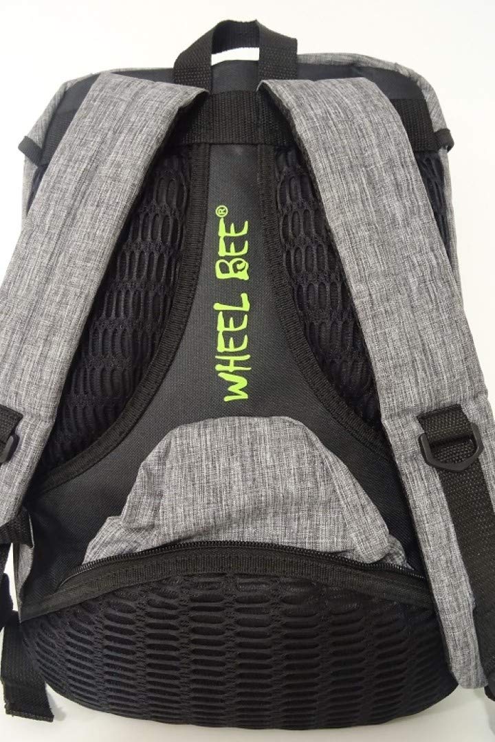 LED-Backpack City Lights, 18 Liter Rucksack, grünes LED Licht für optimale Sichtbarkeit, USB-Port mit Kabel