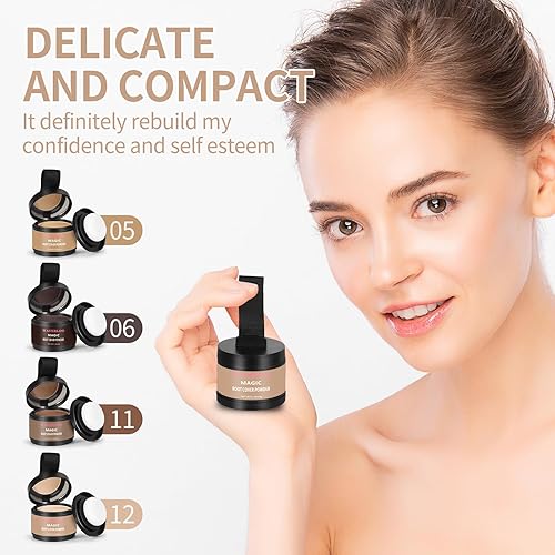 Miniatura 12 de Waverloo Magic Root Cover Up oculta al instante la frente alta y la pérdida de cabello, sudor y polvo impermeable para retoque de raíces para rubio