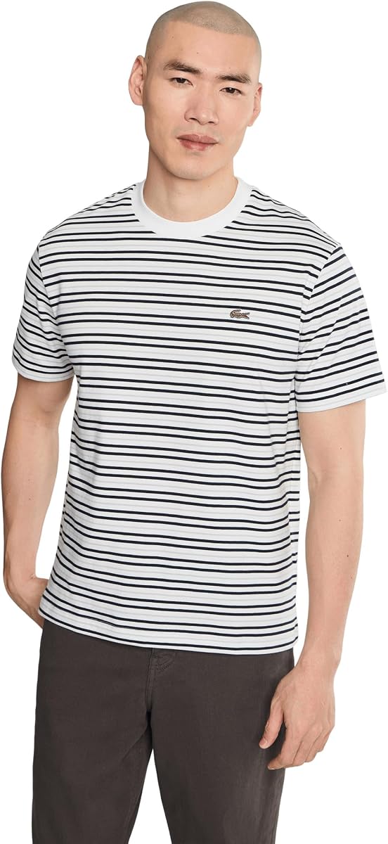 Lacoste Striped Cotton T-Shirt