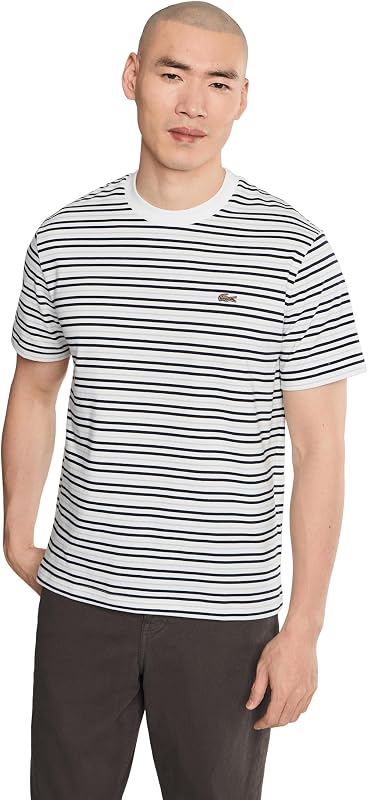Lacoste Striped Cotton T-Shirt