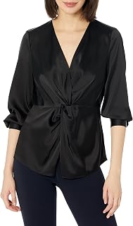 Women's Long-Sleeve Twist Blouse