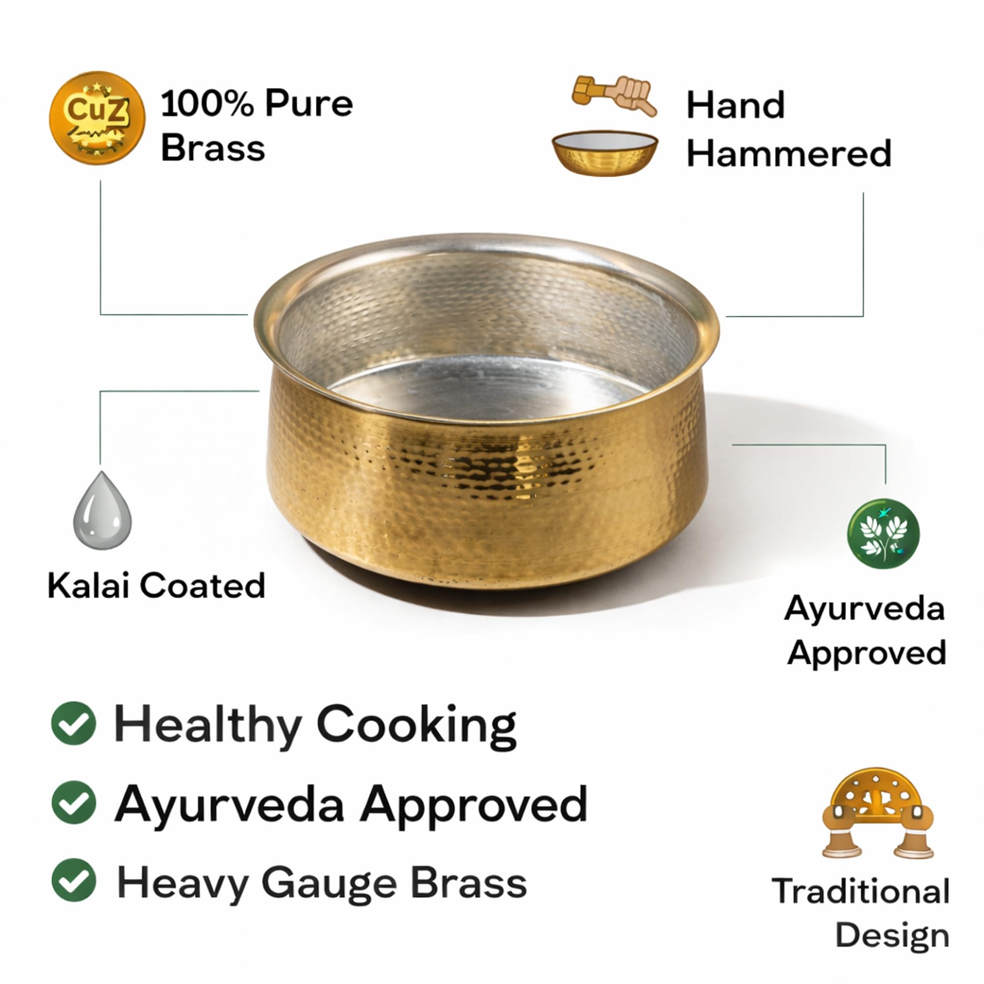Brass Handi Pot - Dum Biryani & Curry -9