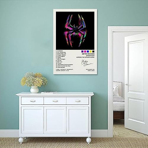 Miniatura 4 de EASSL Póster en lienzo con texto en inglés "Across The Spider-Verse", póster de decoración de dormitorio, 20 x 30 pulgadas (19.7 x 29.5 in)