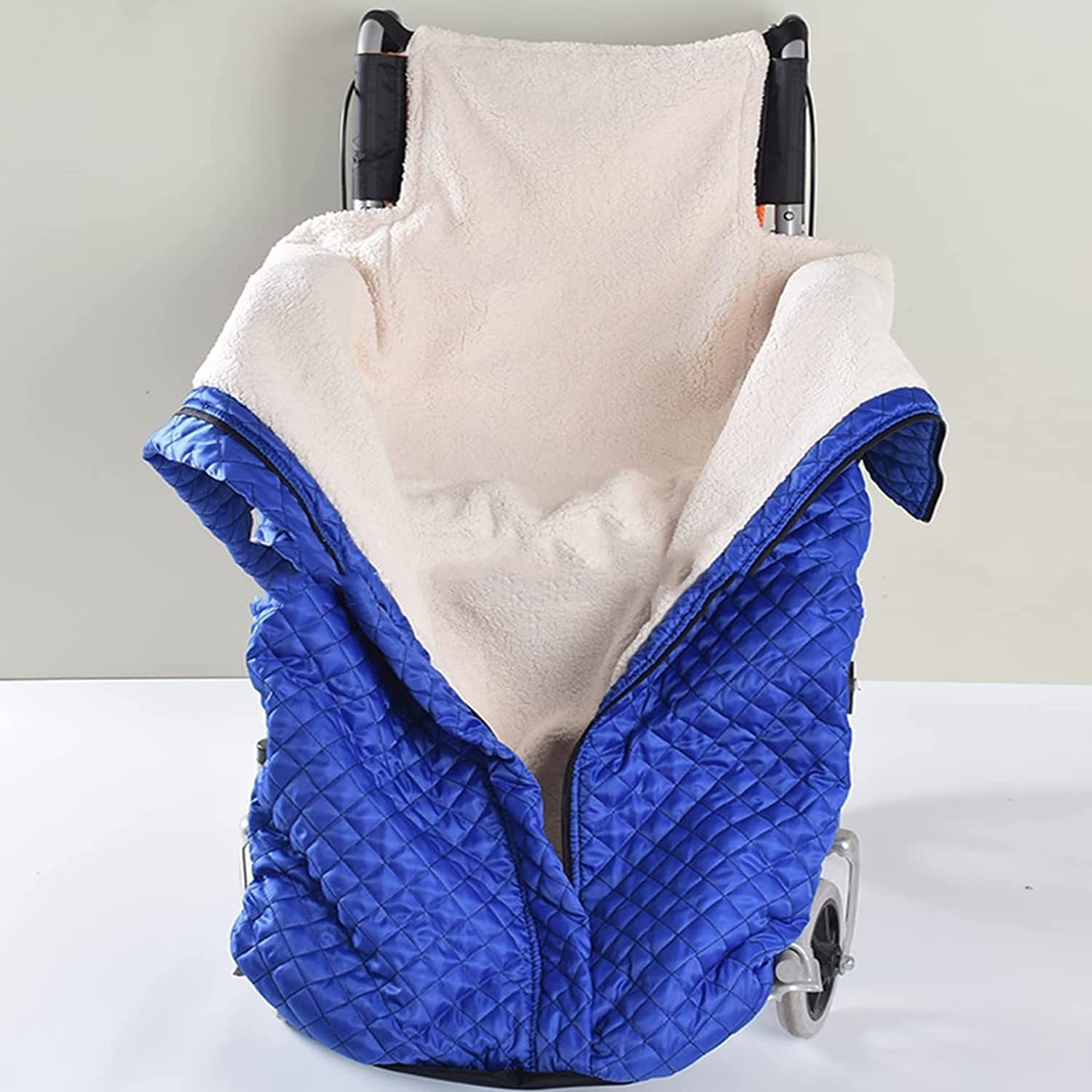 Manta de Invierno para Silla de Ruedas de Adultos, Forro Polar Grueso, Impermeable, acogedora, Universal, para sillas de Ruedas manuales y eléctricas, Lavable a máquina.