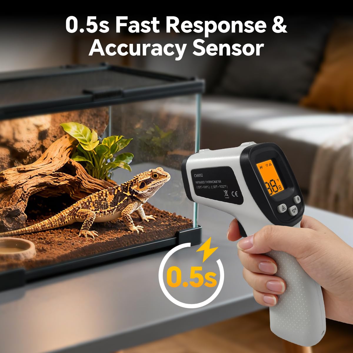Digital Infrared Thermometer Gun for Cooking,BBQ,Pizza Oven