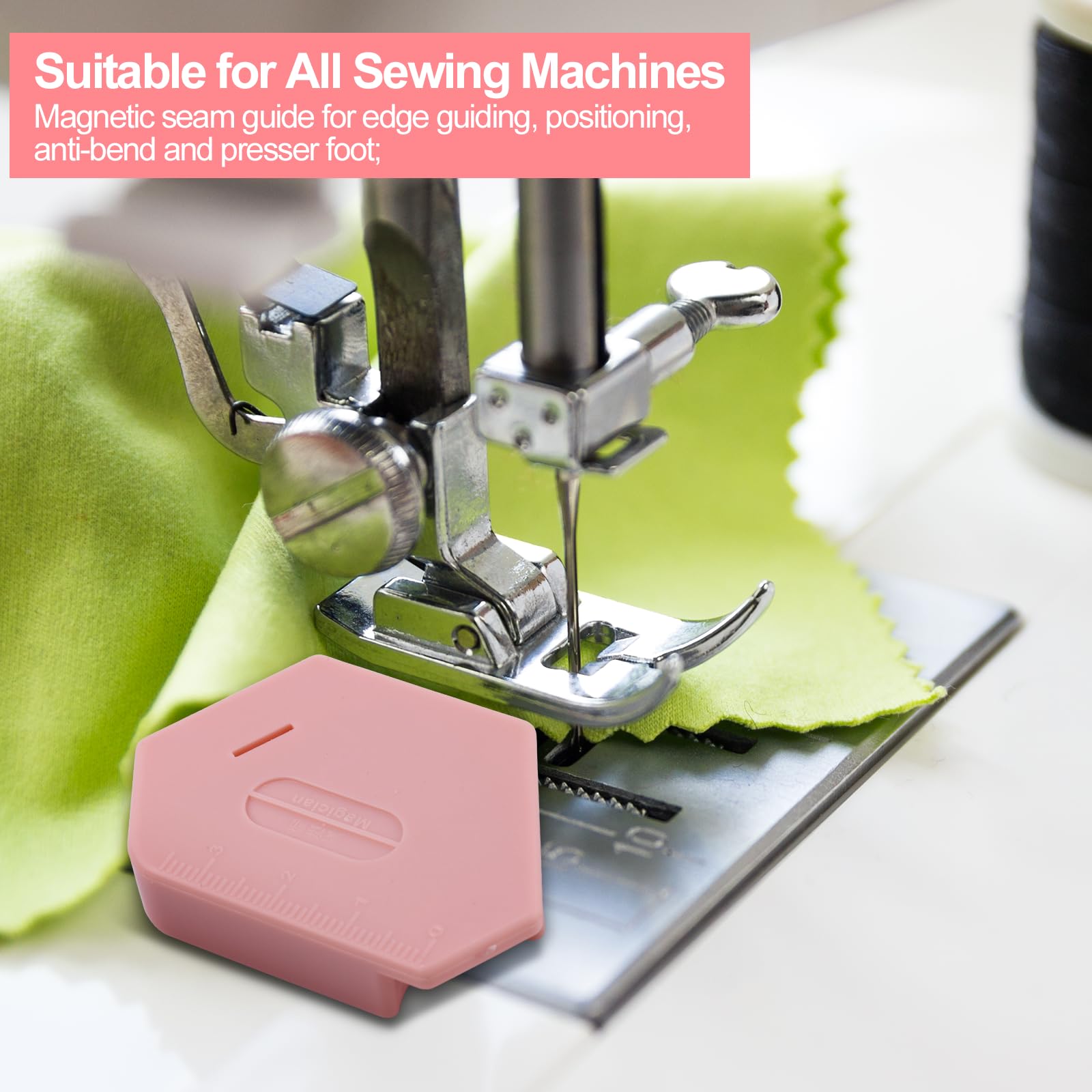 Guide De Couture Magnétique 3 Pièces Guide D'ourlet Polygonal Guide