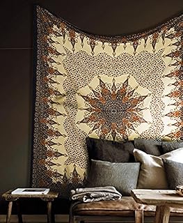30+ Living Room Wall Decor Ideas With Industrial Charm 109 Popular Handicrafts Tapestry Wall Hanging Hippie Mandala Bohemian Hippy ...