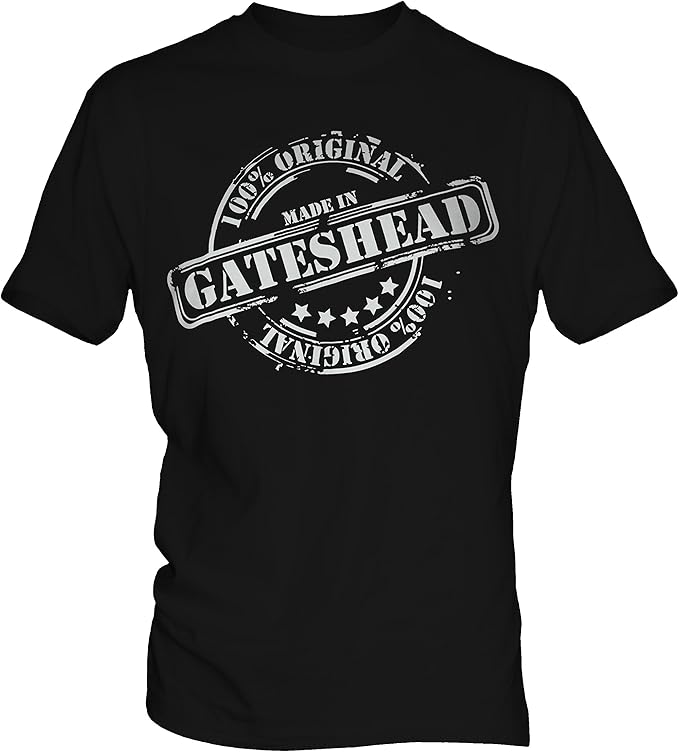 Made in Gateshead Mens TShirt T Shirt Tee Top Amazon.co.uk Clothing