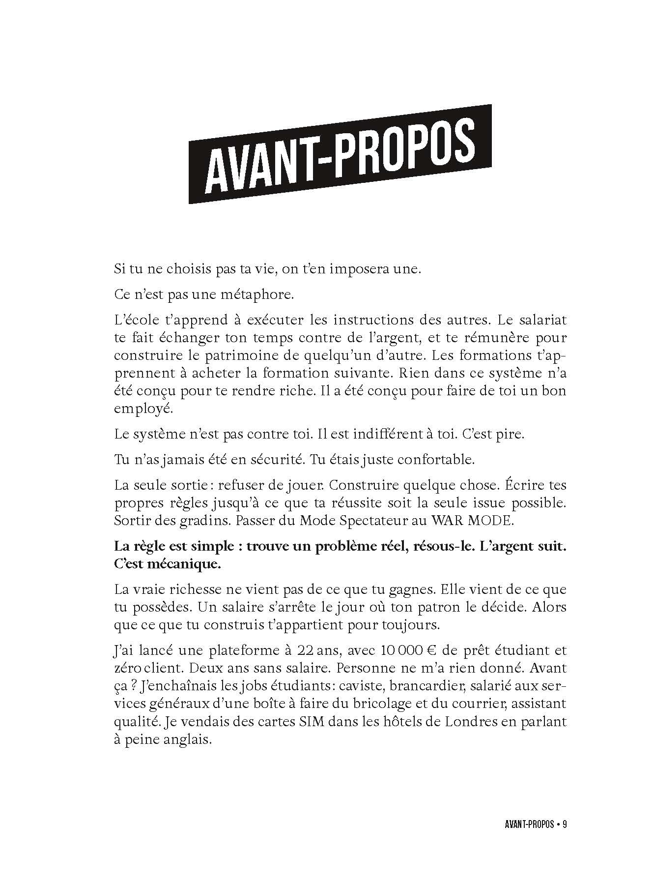 WAR MODE : passe de spectateur... à entrepreneur: 24 h pour te lancer. Vends. Construis. Fais ton million