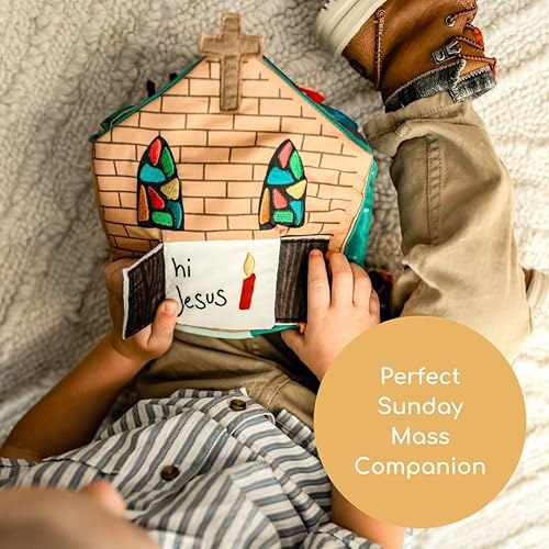 Miniatura 2 de Libro silencioso de misa católica para niños pequeños y preescolares - Aprende sobre la liturgia y mantente comprometido durante la misa - Libro