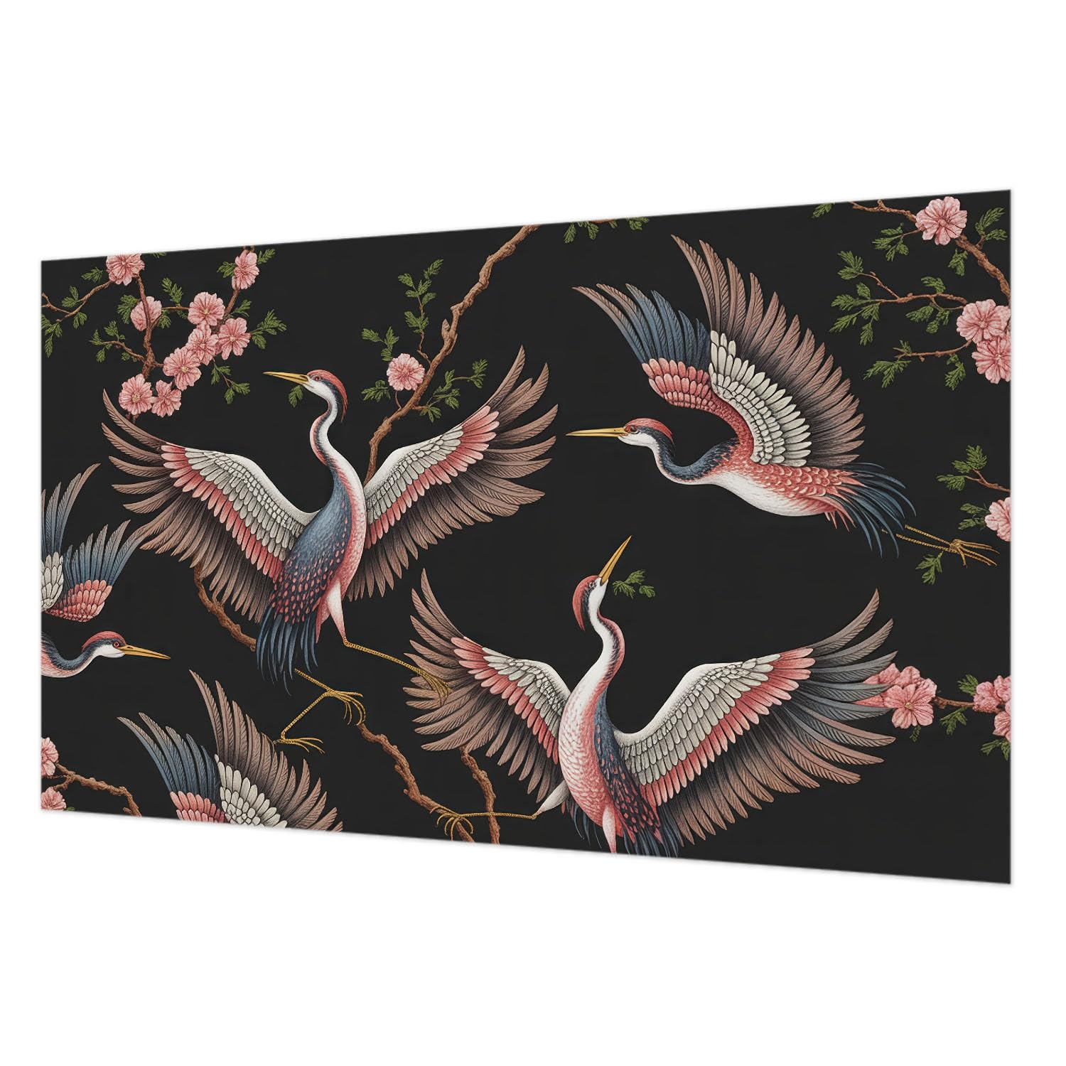 Papier peint floral pour chambre à coucher et salon chaleureux