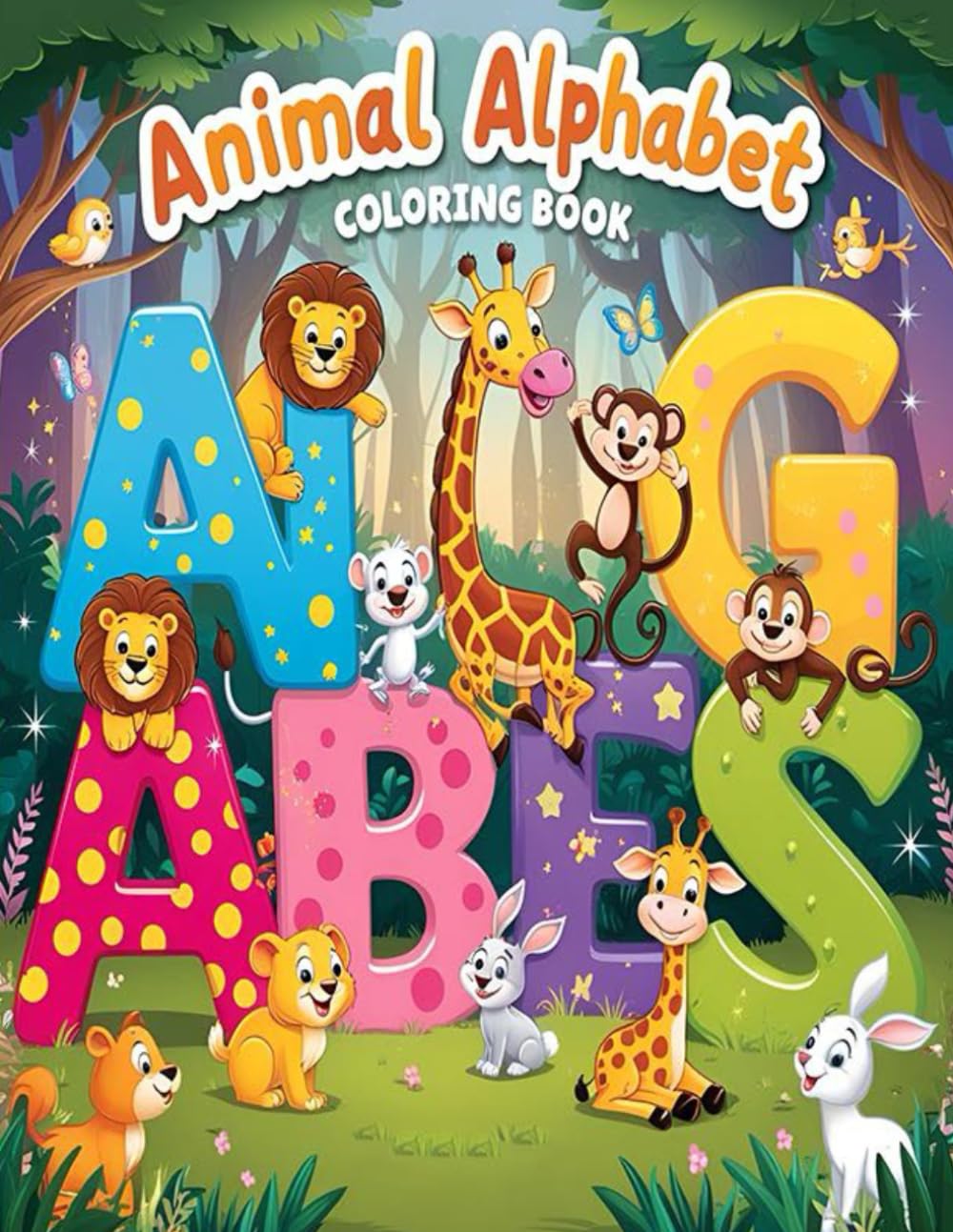Animal Alphabet: A to Z Coloring Book for Kids – Fun & Educational ABC Learning with Cute Animals, Creative Designs, and Easy-to-Color Pages for Toddlers, Preschoolers, and Kindergarten.