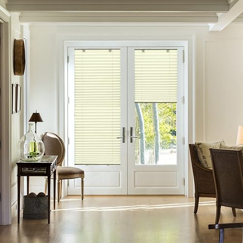 Miniatura 5 de LazBlinds Persianas plisadas sin cordones con ventosas sin herramientas que filtran la luz, parte superior hacia abajo, abajo hacia arriba,