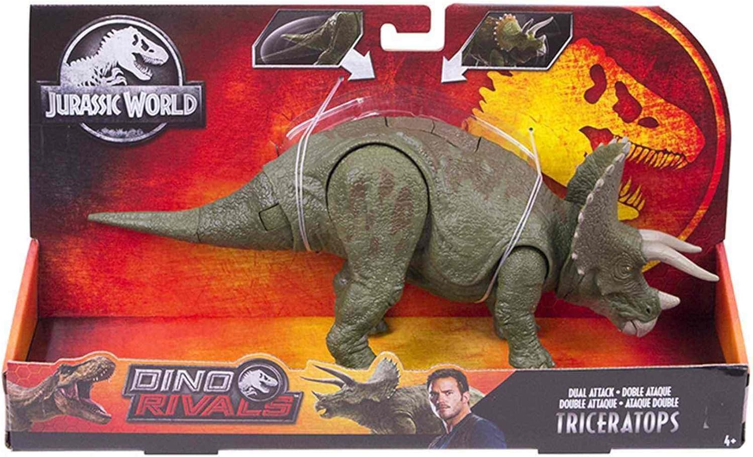 JURASSIC WORLD DUAL ATTACK Triceratops