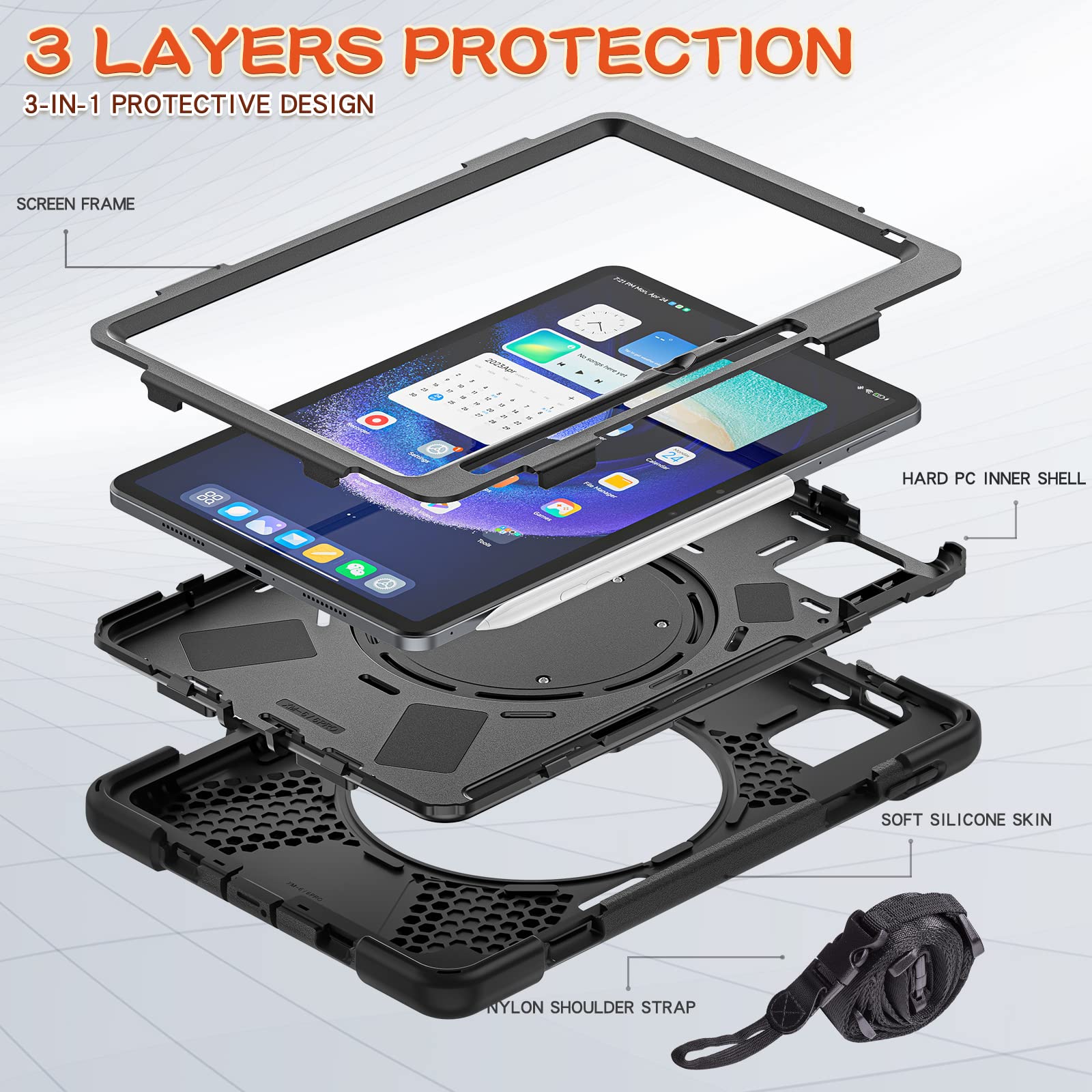 Xaiomi Pad 6 + ケース Amazon.co.jp: 縦置き For Xiaomi Pad 6 ケース ブック型 オート