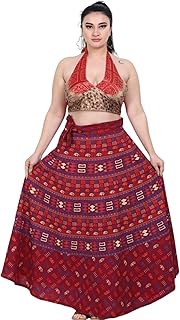 Wevez Pack of 3 Pcs Cotton Long Wrap Around Skirts