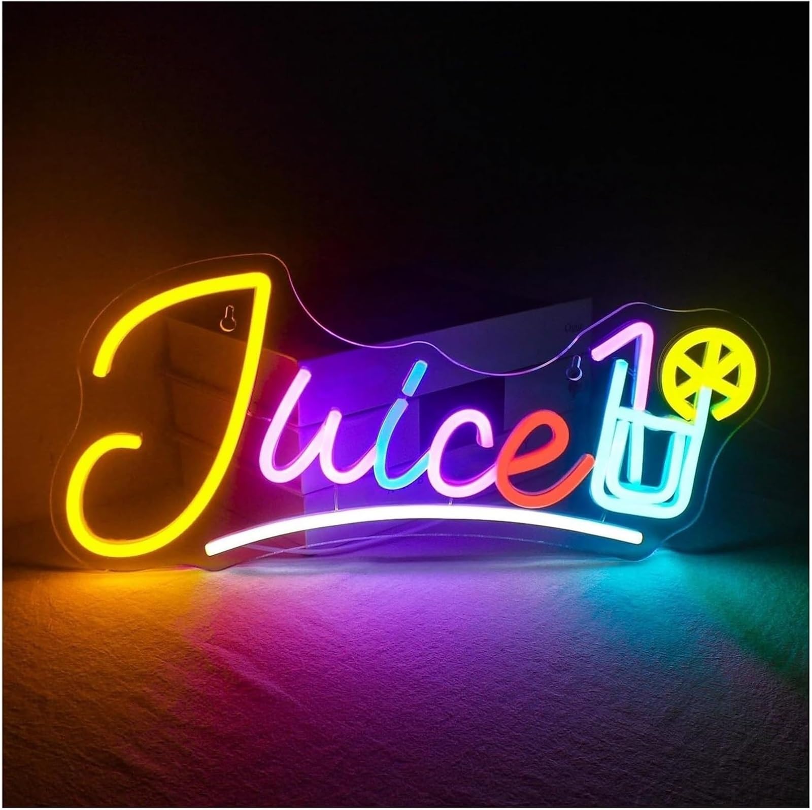 Aextroi neon Lights Sign Juice for neon Sign LED Wall Decor Light for Powered for Shop Party Cafes Pubs Restaurant